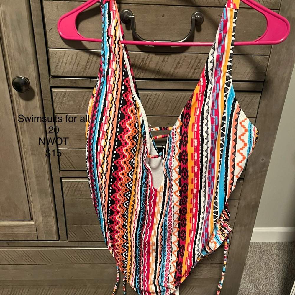 Colorful Striped Swimsuit